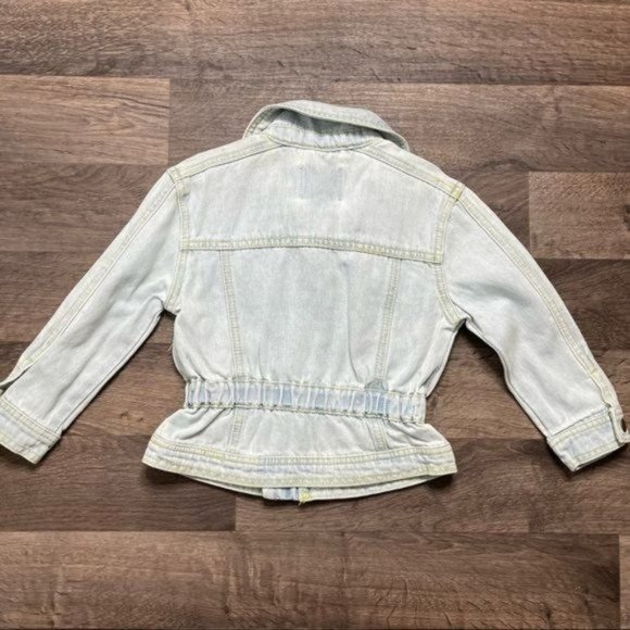 GB Girls Light Blue Jean Jacket Denim Peplum Design $44 - Picture 5 of 6